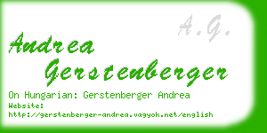 andrea gerstenberger business card
